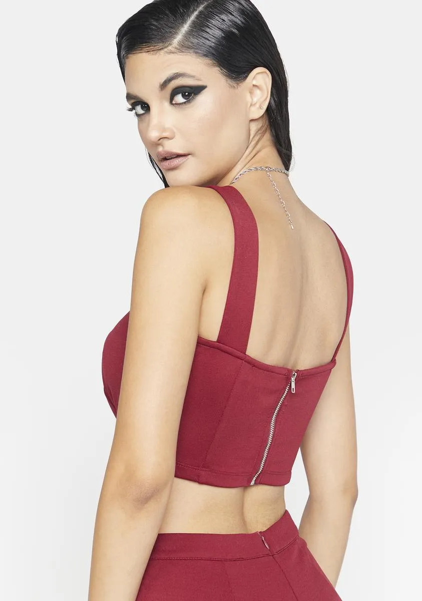 Red Hollie Crop Top sold by Dolls Kill product image thumbnail 4
