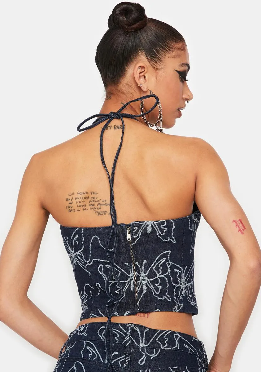 Lucia Butterfly Corset Top sold by Dolls Kill product image thumbnail 4