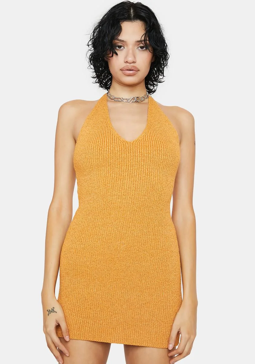 Pumpkin The Right Mindset Mini Dress sold by Dolls Kill