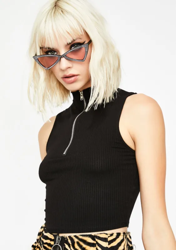 Unholy Gorgeous Freak Crop Tank sold by Dolls Kill