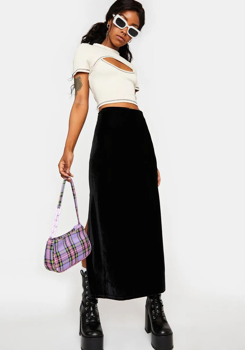 Ecru Keyhole Crop Top sold by Dolls Kill product image thumbnail 3