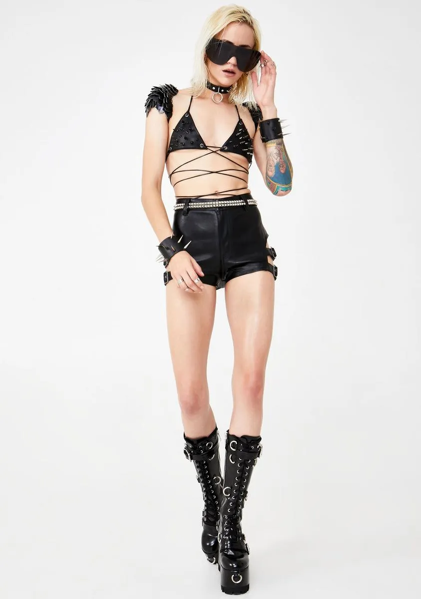 Wastelands Spiked Bra Top sold by Dolls Kill product image thumbnail 3