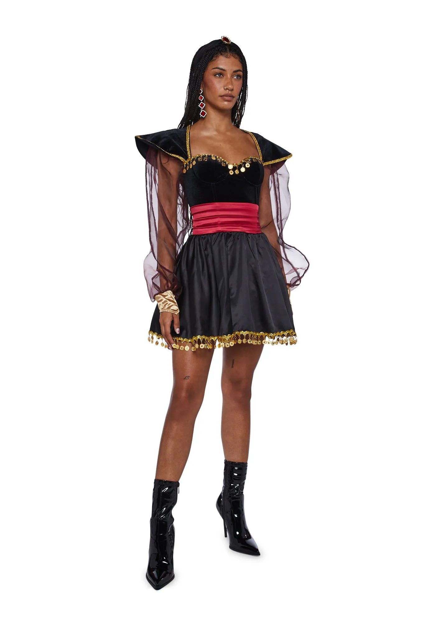 Temptress Villain Costume Set sold by Dolls Kill product image thumbnail 5