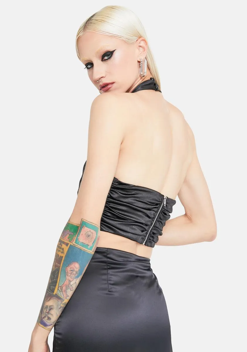 Dark Desired Dreamer Corset Halter Top sold by Dolls Kill product image thumbnail 4