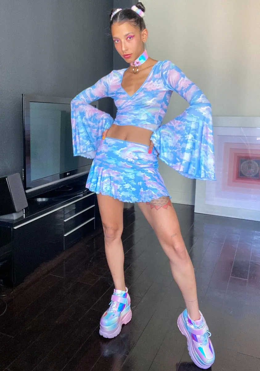 Cloud Kingdom Wrap Top sold by Dolls Kill product image thumbnail 2