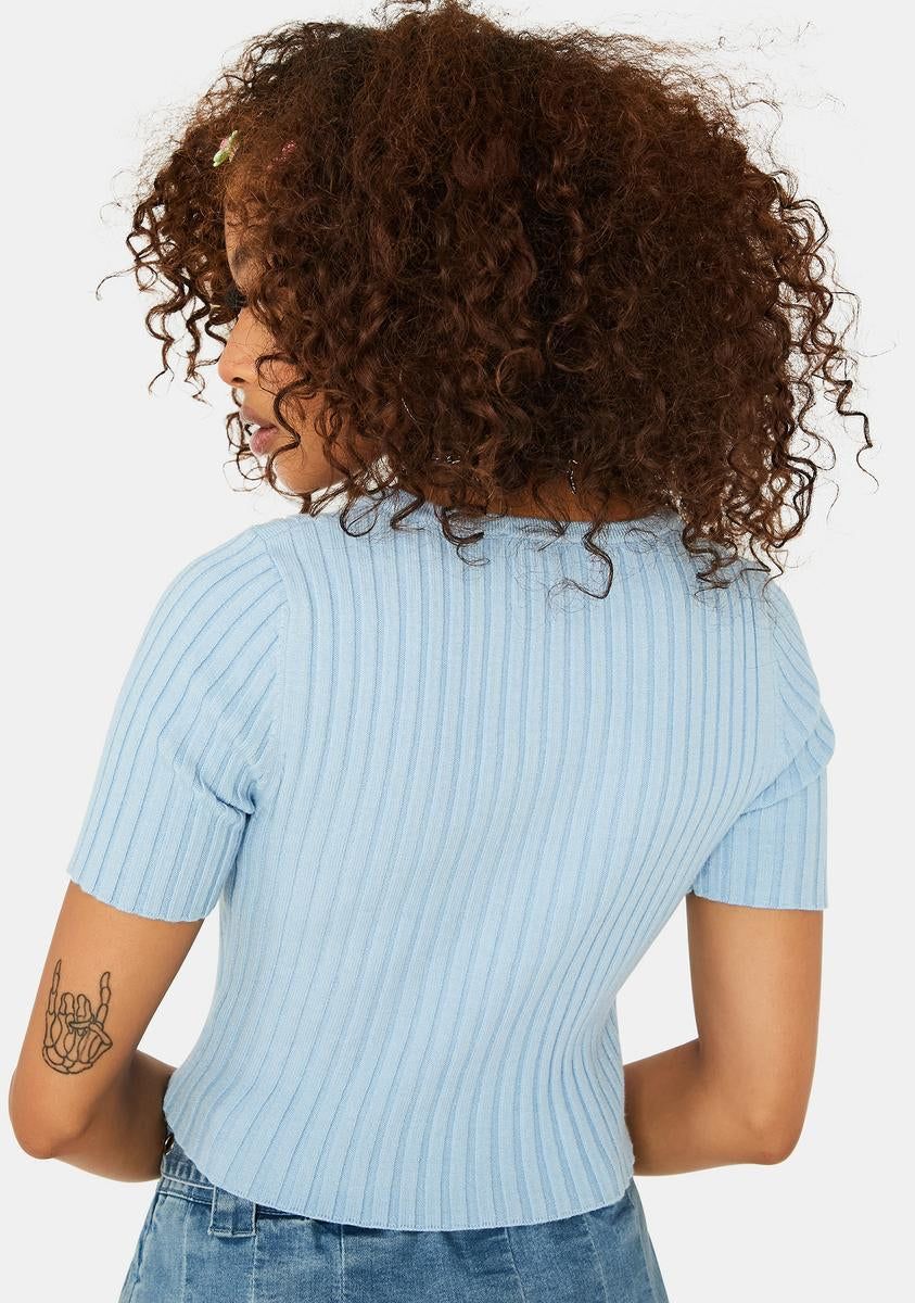 Powder That Could Be Me Cropped Cardigan sold by Dolls Kill product image thumbnail 4