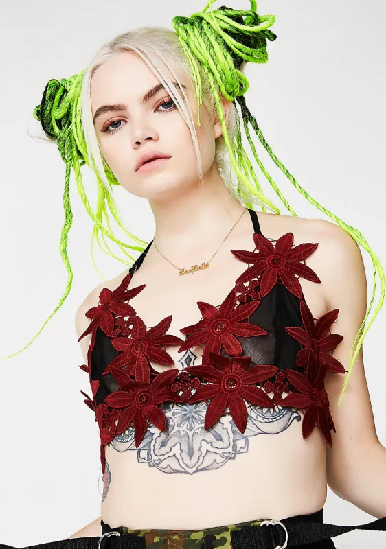 Witch’s Garden Bra Top sold by Dolls Kill