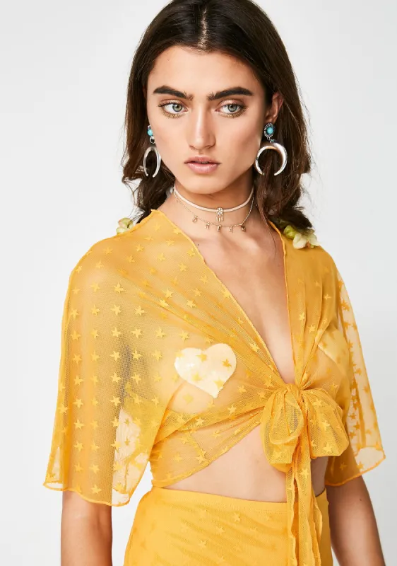 Shinin' Hard Sheer Top sold by Dolls Kill