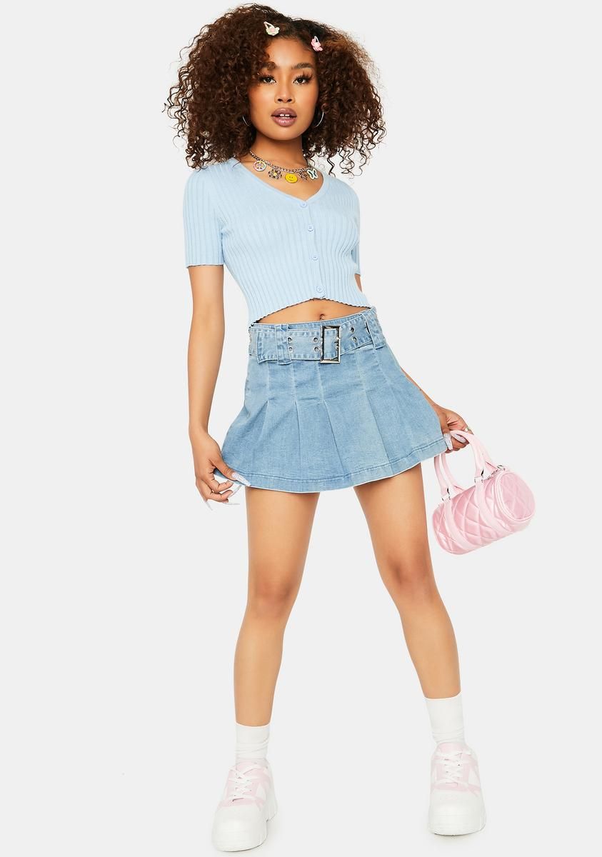 Powder That Could Be Me Cropped Cardigan sold by Dolls Kill product image thumbnail 3