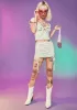 Sage Loving Glance Puff Sleeve Top sold by Dolls Kill