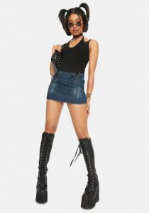 Criss Cross Neck Bodysuit sold by Dolls Kill