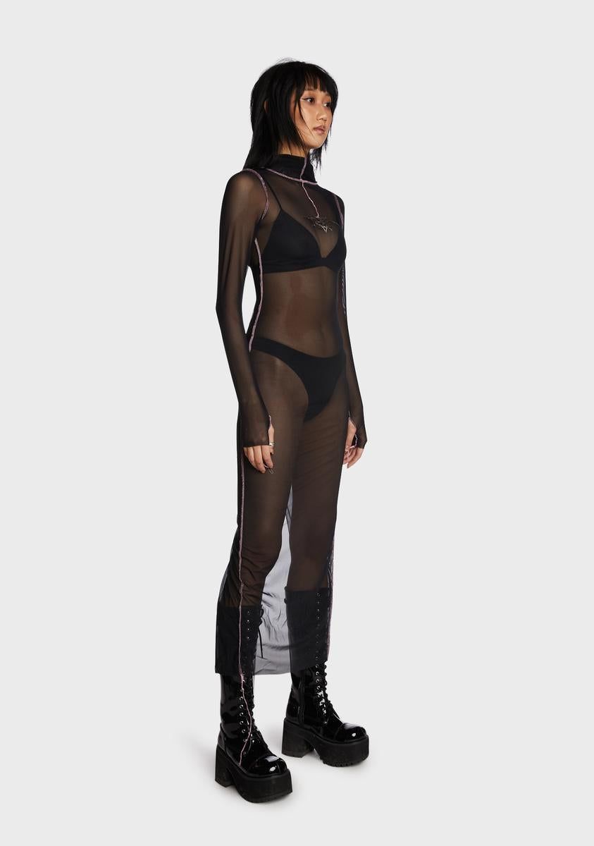 Selena Sheer Maxi Dress sold by Dolls Kill product image thumbnail 3