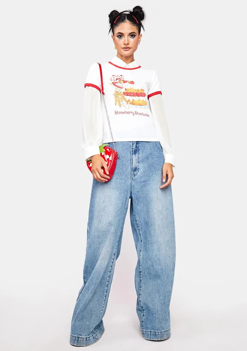 Strawberry Shortcake Ringer Tee sold by Dolls Kill product image thumbnail 3