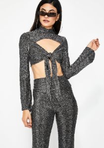 Platinum Disco Fever Shimmer Set sold by Dolls Kill