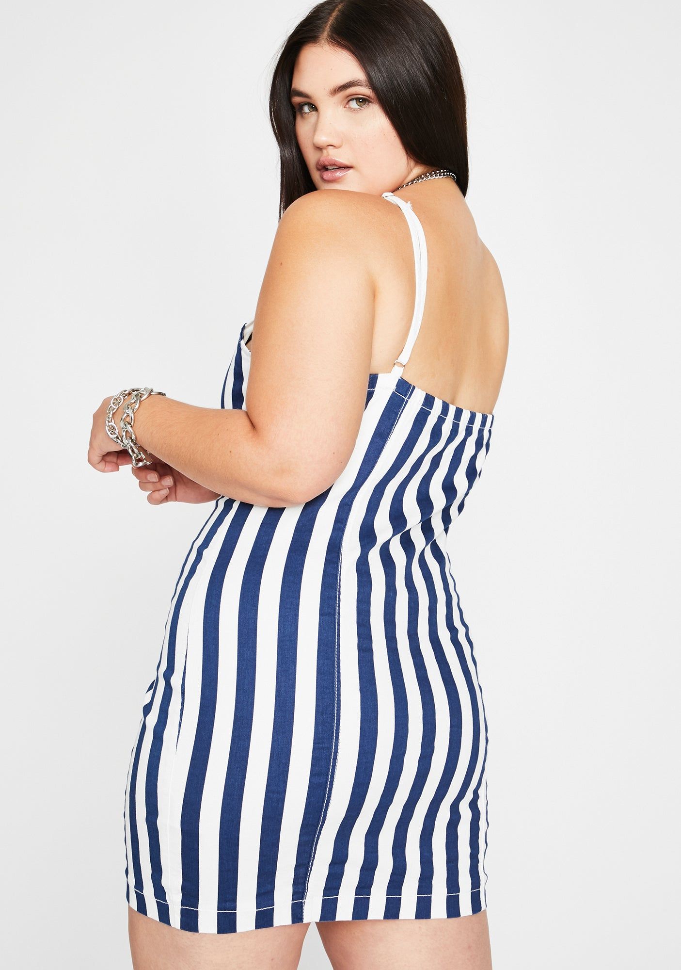 Everyone Falls Stripe Dress sold by Dolls Kill product image thumbnail 4