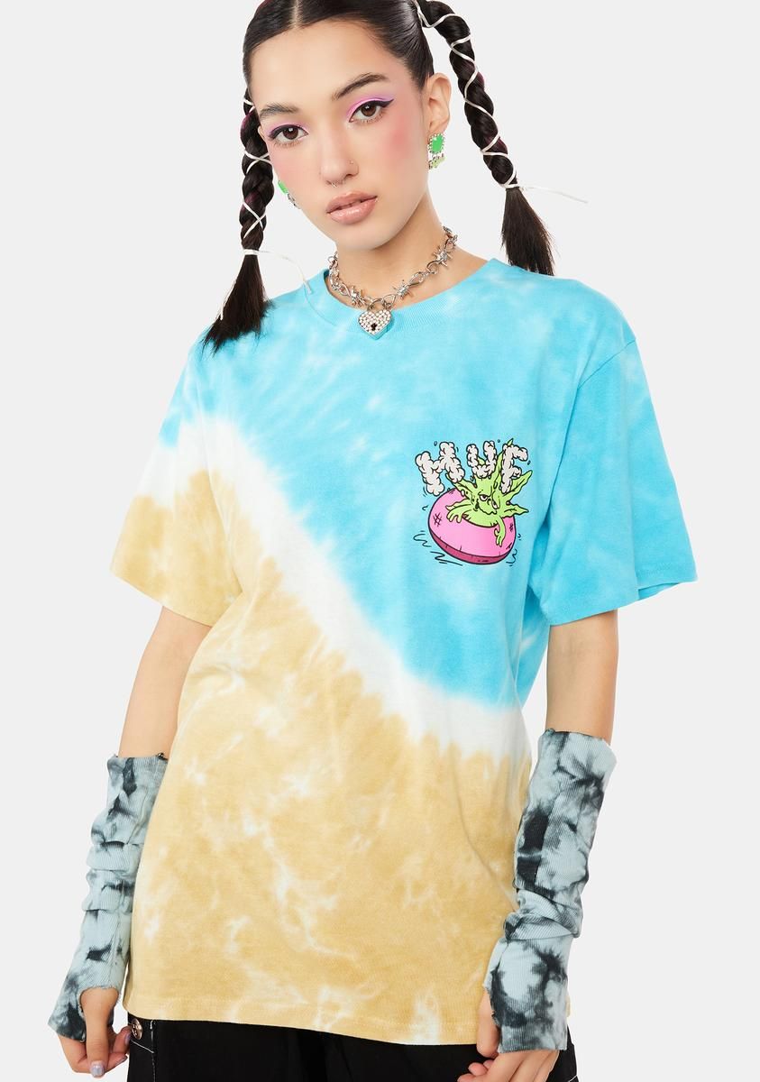Life's A Beach Tie Dye Tee sold by Dolls Kill