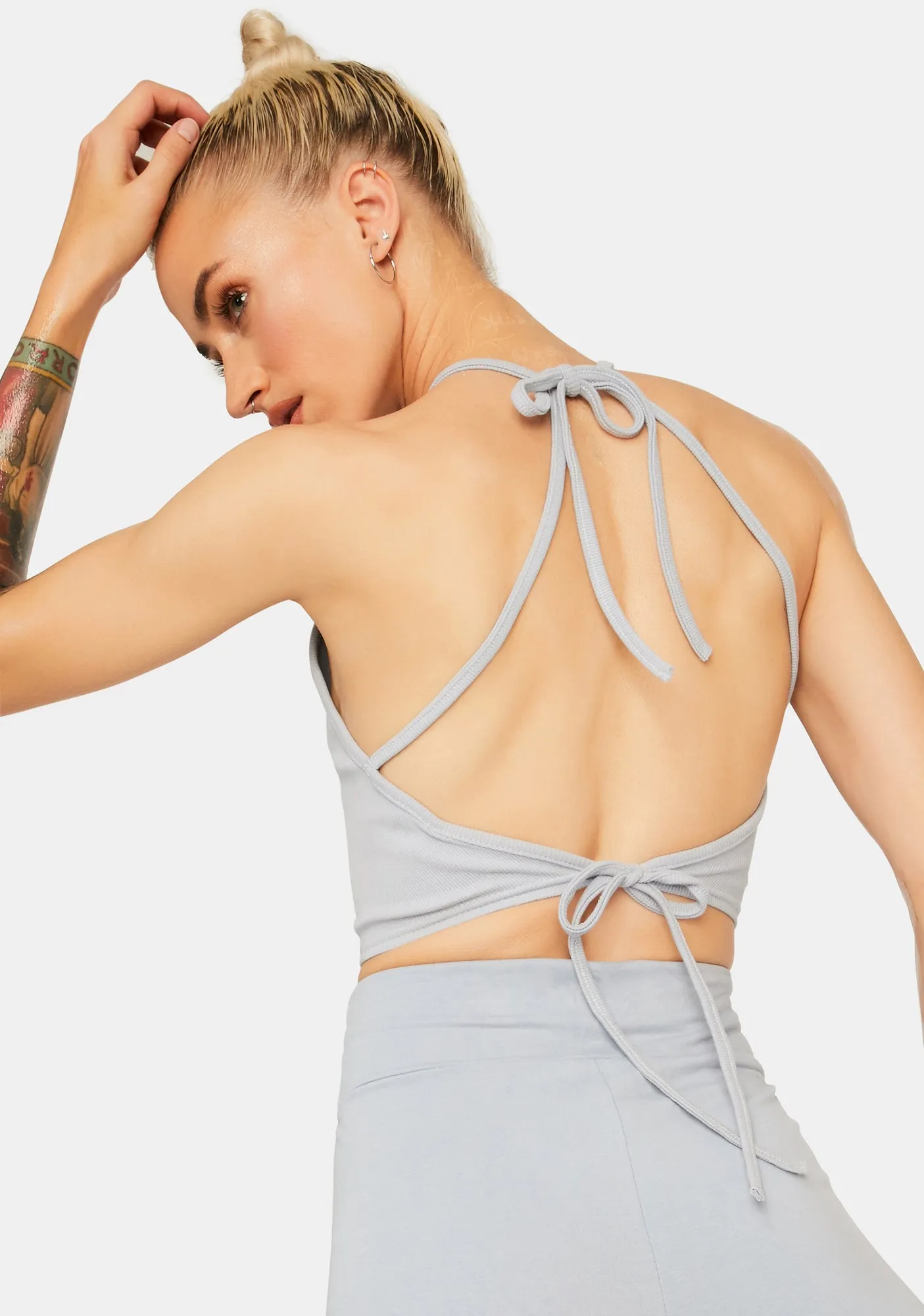 Slate Flex Game Halter Top sold by Dolls Kill product image thumbnail 4