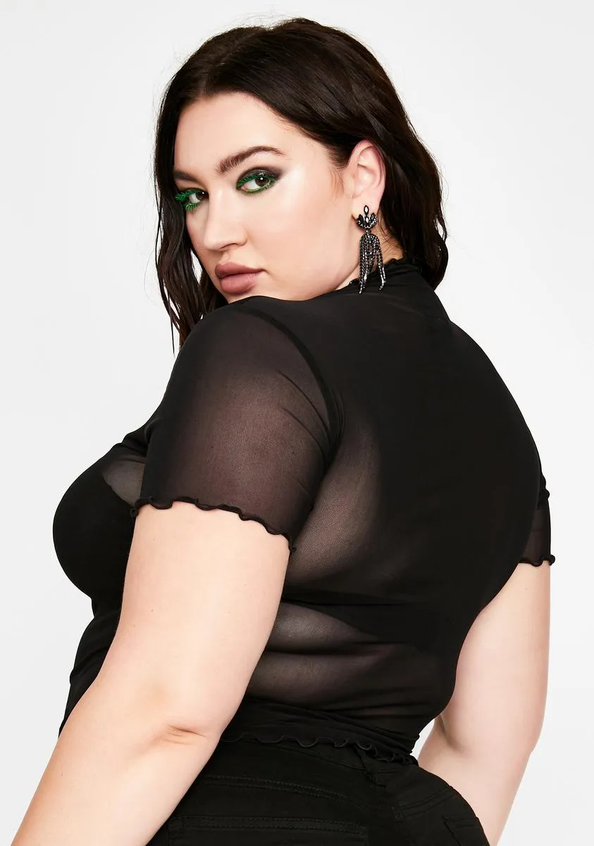 Plus Lil Preview Sheer Top sold by Dolls Kill product image thumbnail 4