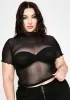 Plus Lil Preview Sheer Top sold by Dolls Kill