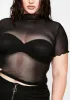 Plus Lil Preview Sheer Top sold by Dolls Kill