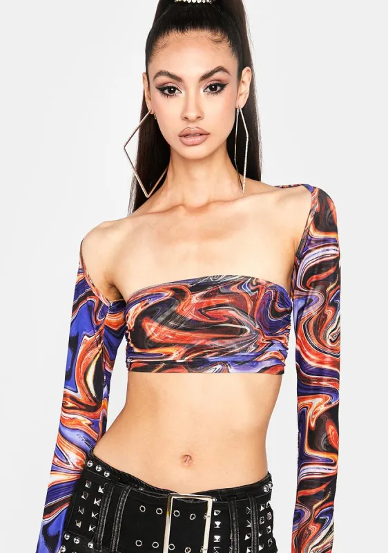 Galaxy Minx Long Sleeve Top sold by Dolls Kill