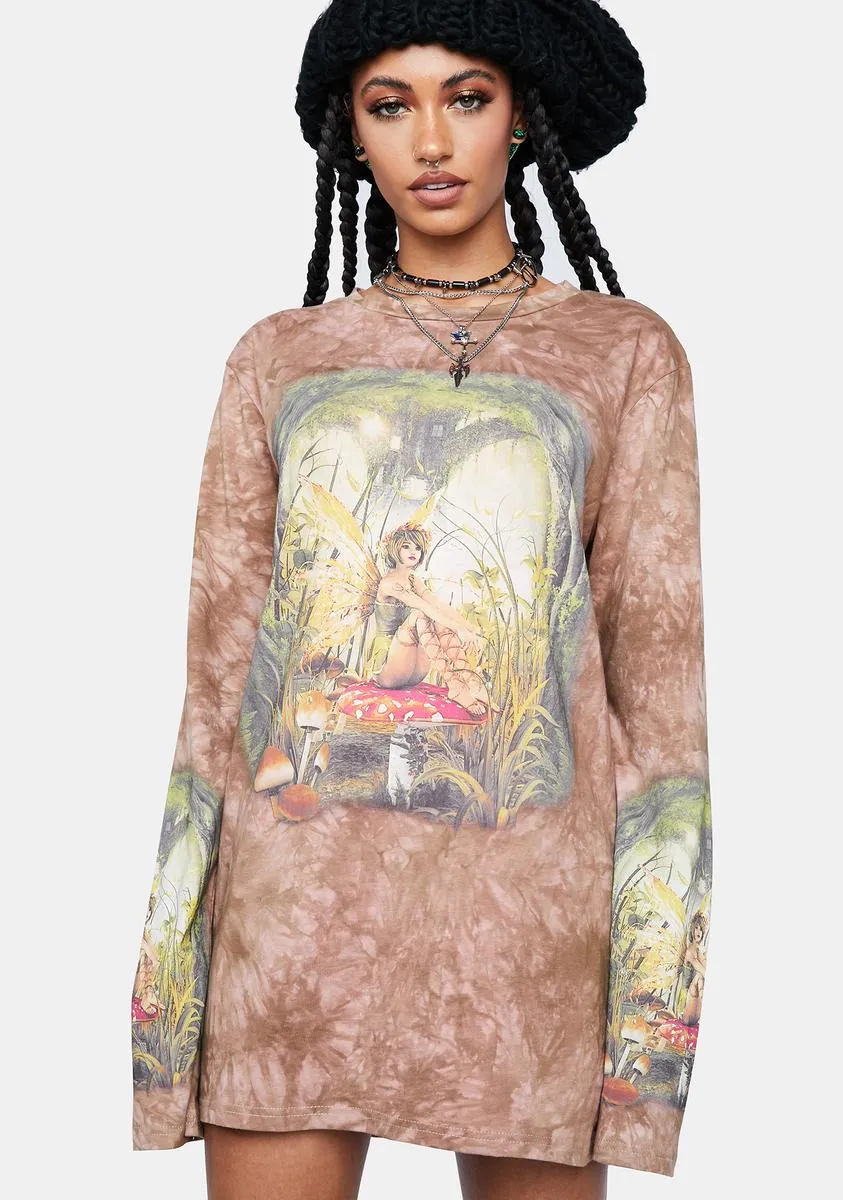 Wishing On A Toadstool Oversized Tee sold by Dolls Kill