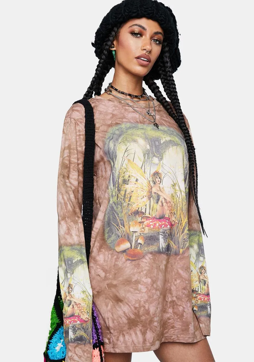 Wishing On A Toadstool Oversized Tee sold by Dolls Kill product image thumbnail 2