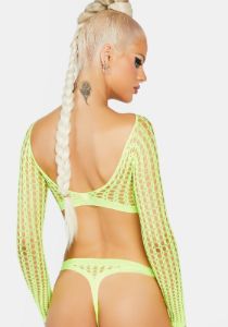 Electric Love Crochet Teddy sold by Dolls Kill