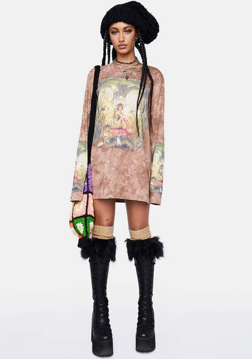 Wishing On A Toadstool Oversized Tee sold by Dolls Kill product image thumbnail 3