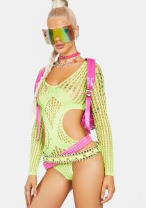 Electric Love Crochet Teddy sold by Dolls Kill