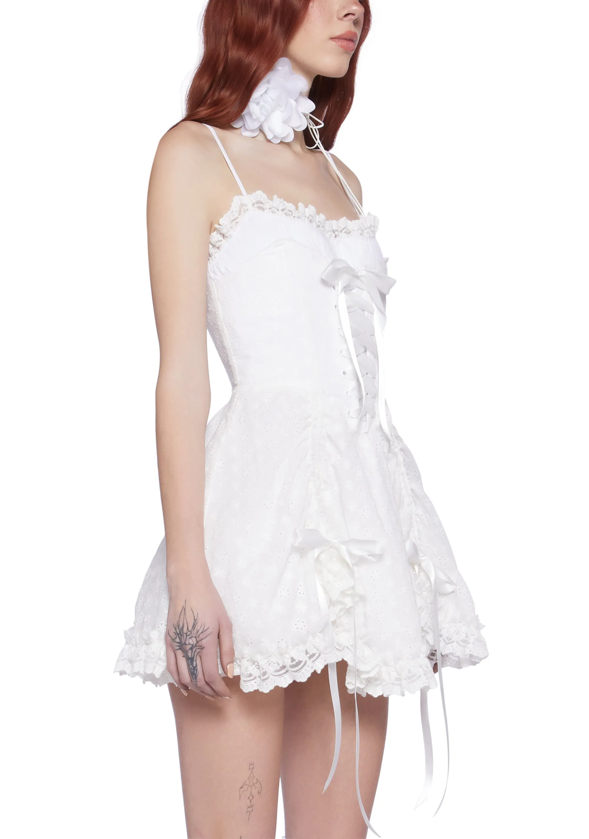 Dreamy Meadow Lace Up Dress sold by Dolls Kill product image thumbnail 5