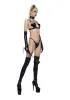Zealous Vixen Lingerie Set  - Black sold by Dolls Kill