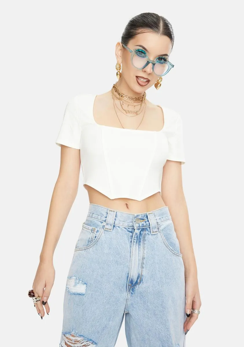 Turning Corset Crop Top sold by Dolls Kill