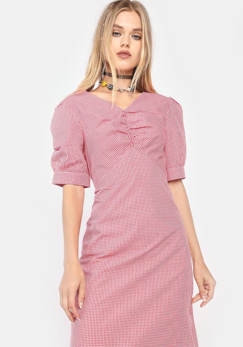 Love Easy As Pie Gingham Midi Dress sold by Dolls Kill product image thumbnail 2