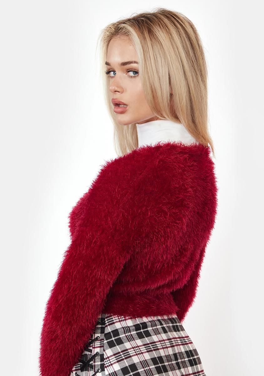 Manipulate Me Fuzzy Cardigan sold by Dolls Kill product image thumbnail 4