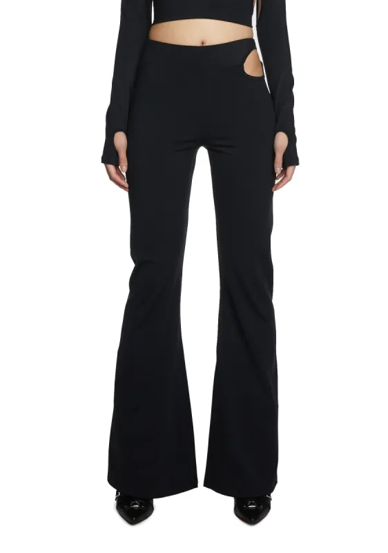 Faxan Cut Out Pants sold by Dolls Kill