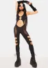 Sheer Black O-Ring Catsuit sold by Dolls Kill