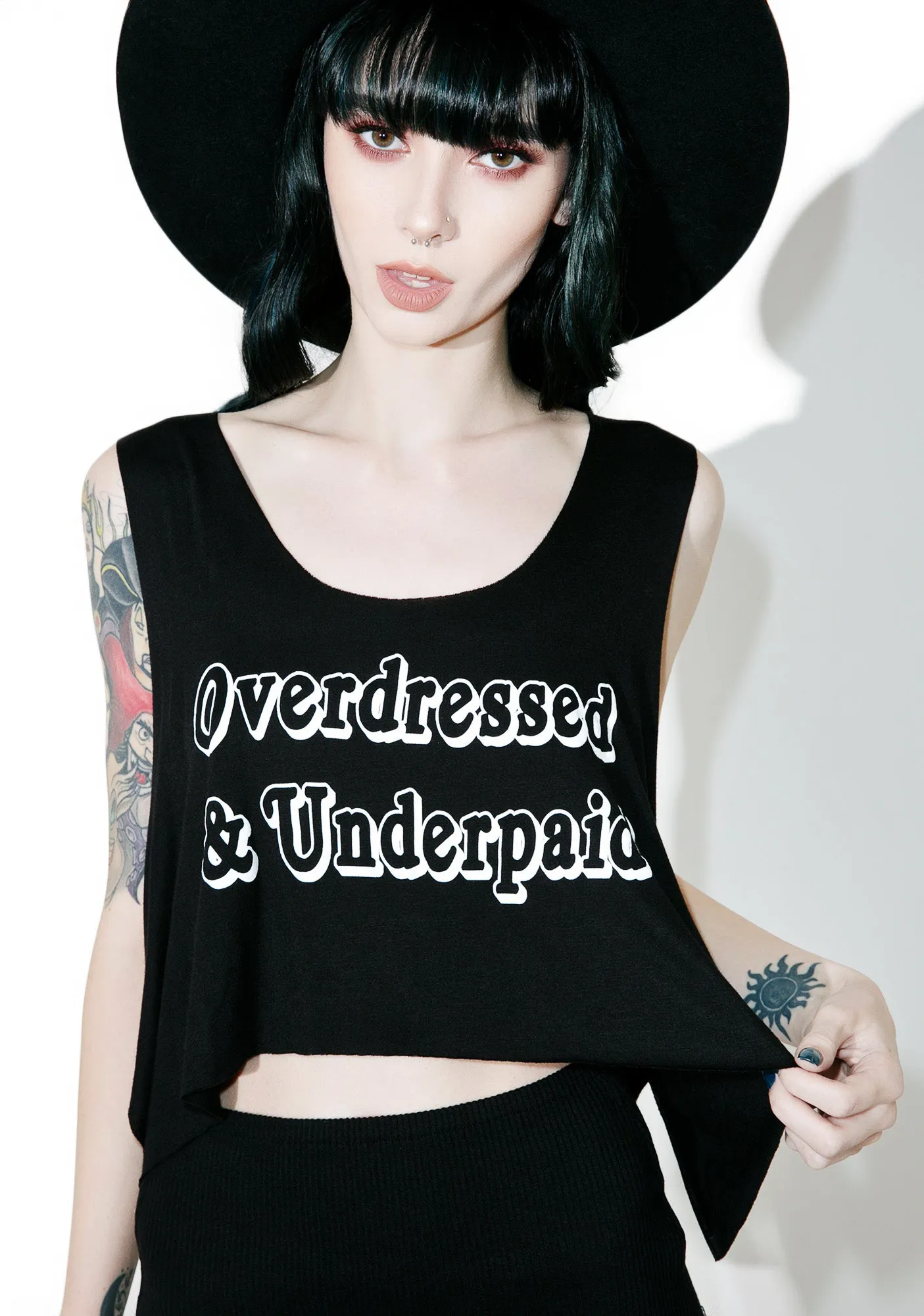 Overdressed 'N Underpaid Crop sold by Dolls Kill product image thumbnail 2