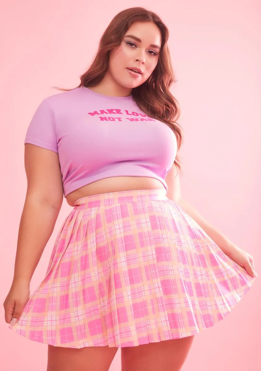 Hey That's My Jam Plaid Pleated Skirt sold by Dolls Kill product image thumbnail 2