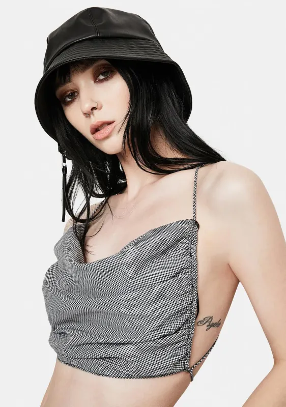 Born To Be Wild Houndstooth Crop Top sold by Dolls Kill