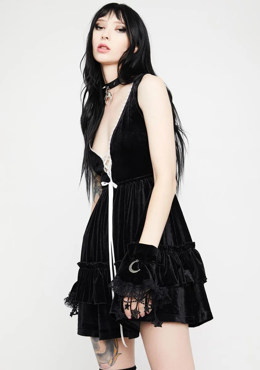 Academy Velvet Vest Dress sold by Dolls Kill product image thumbnail 2