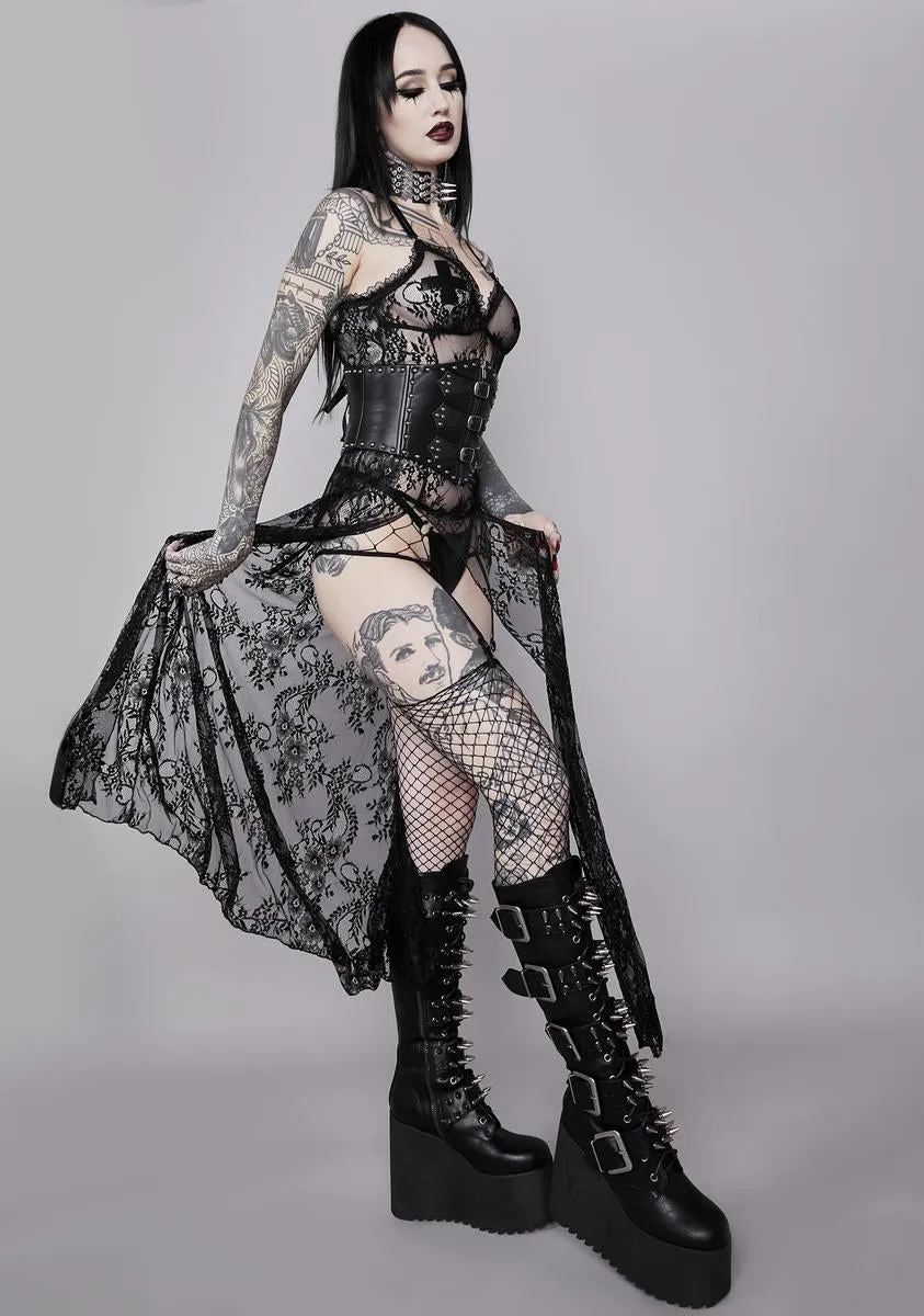 Spirit Of Late Lace Maxi Dress sold by Dolls Kill product image thumbnail 2