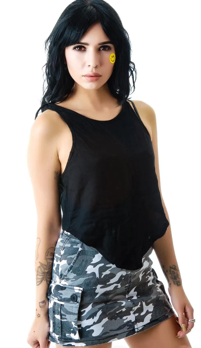 Camo Cargo Skirt sold by Dolls Kill product image thumbnail 4