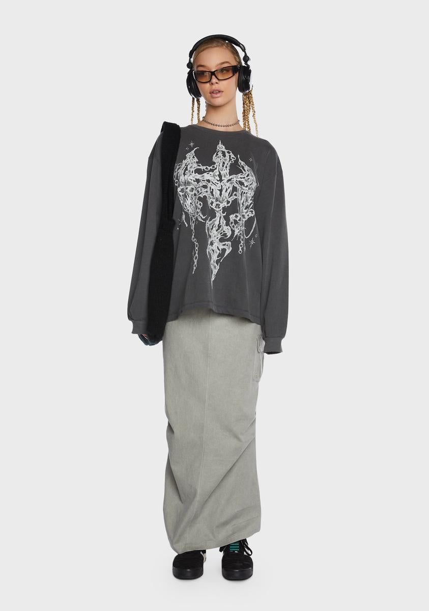 Goth Cross T-Shirt sold by Dolls Kill product image thumbnail 4