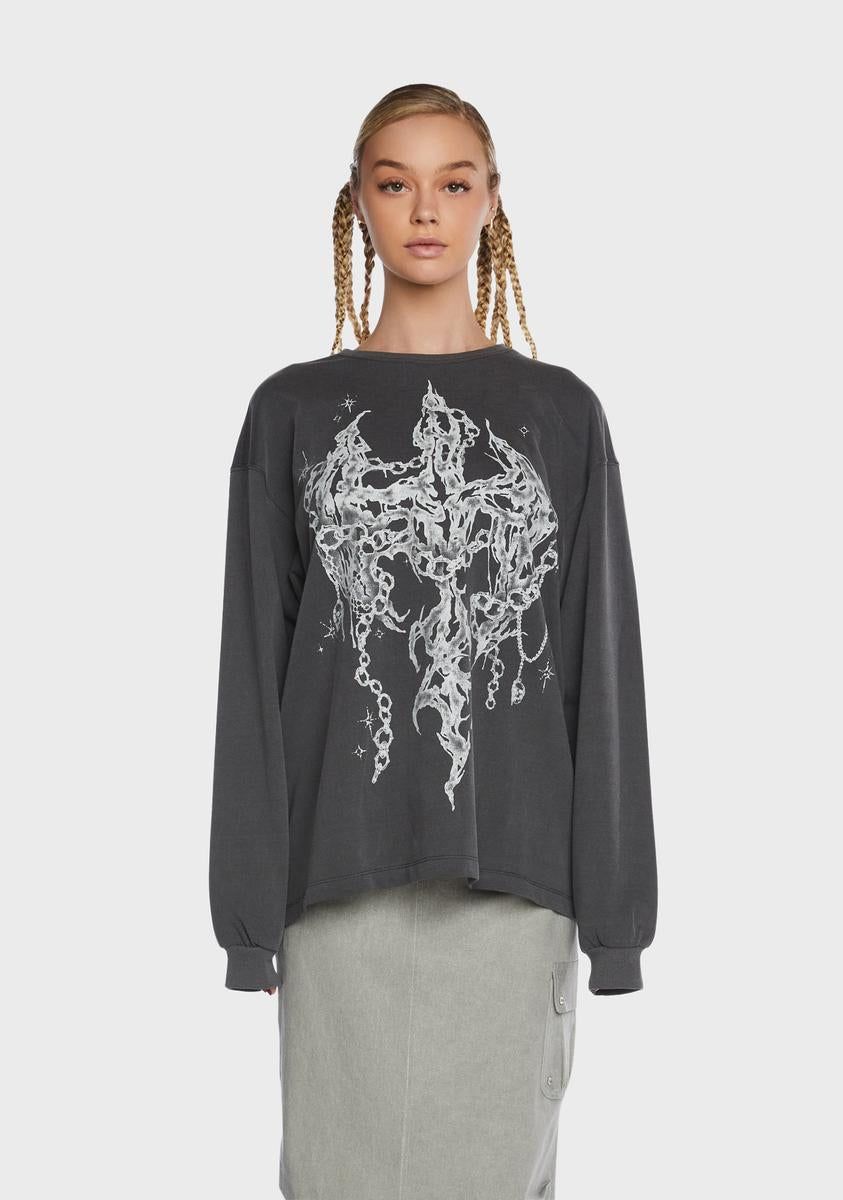 Goth Cross T-Shirt sold by Dolls Kill