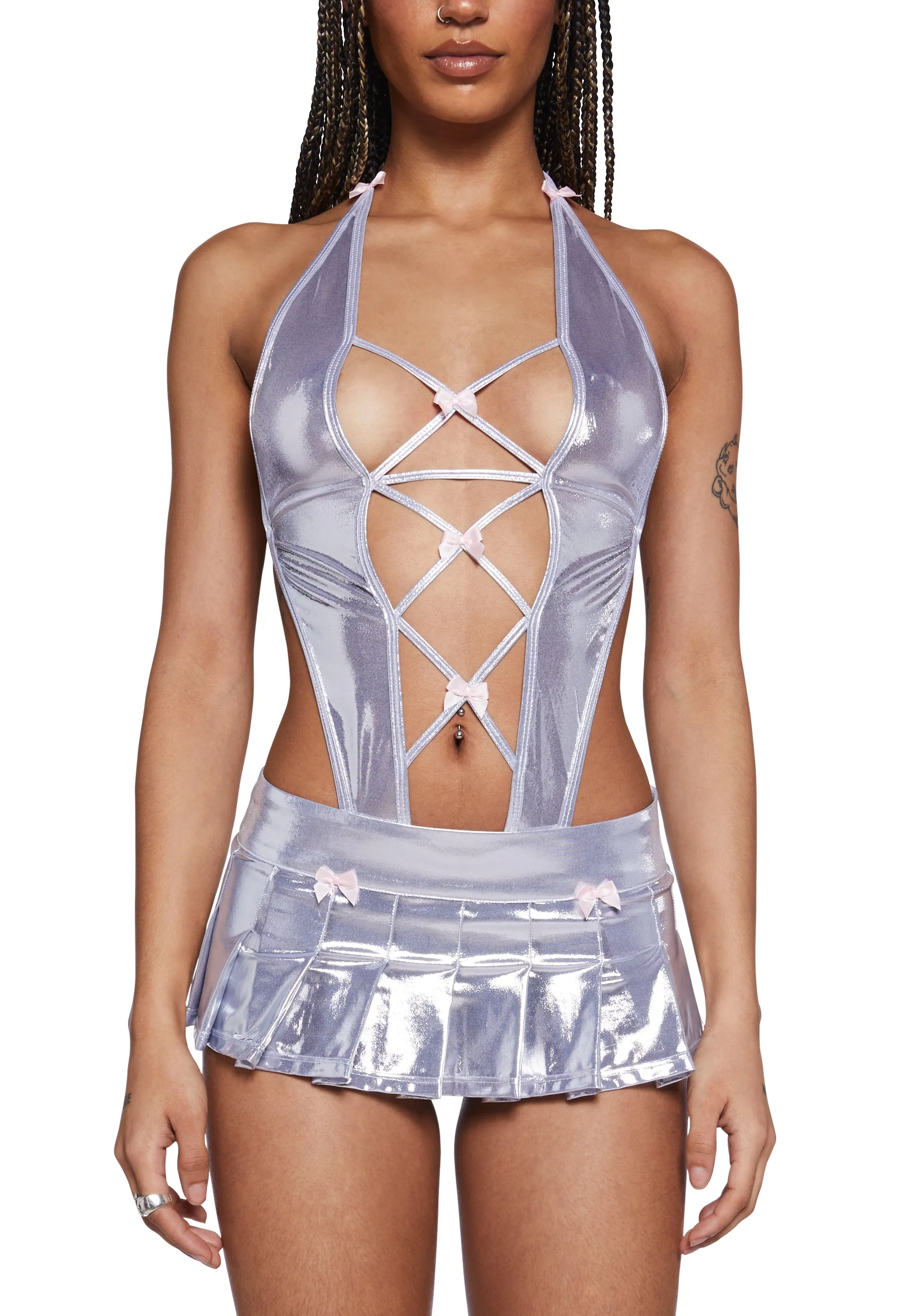 Kimora Lingerie Set - Metallic sold by Dolls Kill product image thumbnail 2