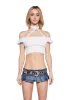 Sunflower Joy Crop Top - White sold by Dolls Kill