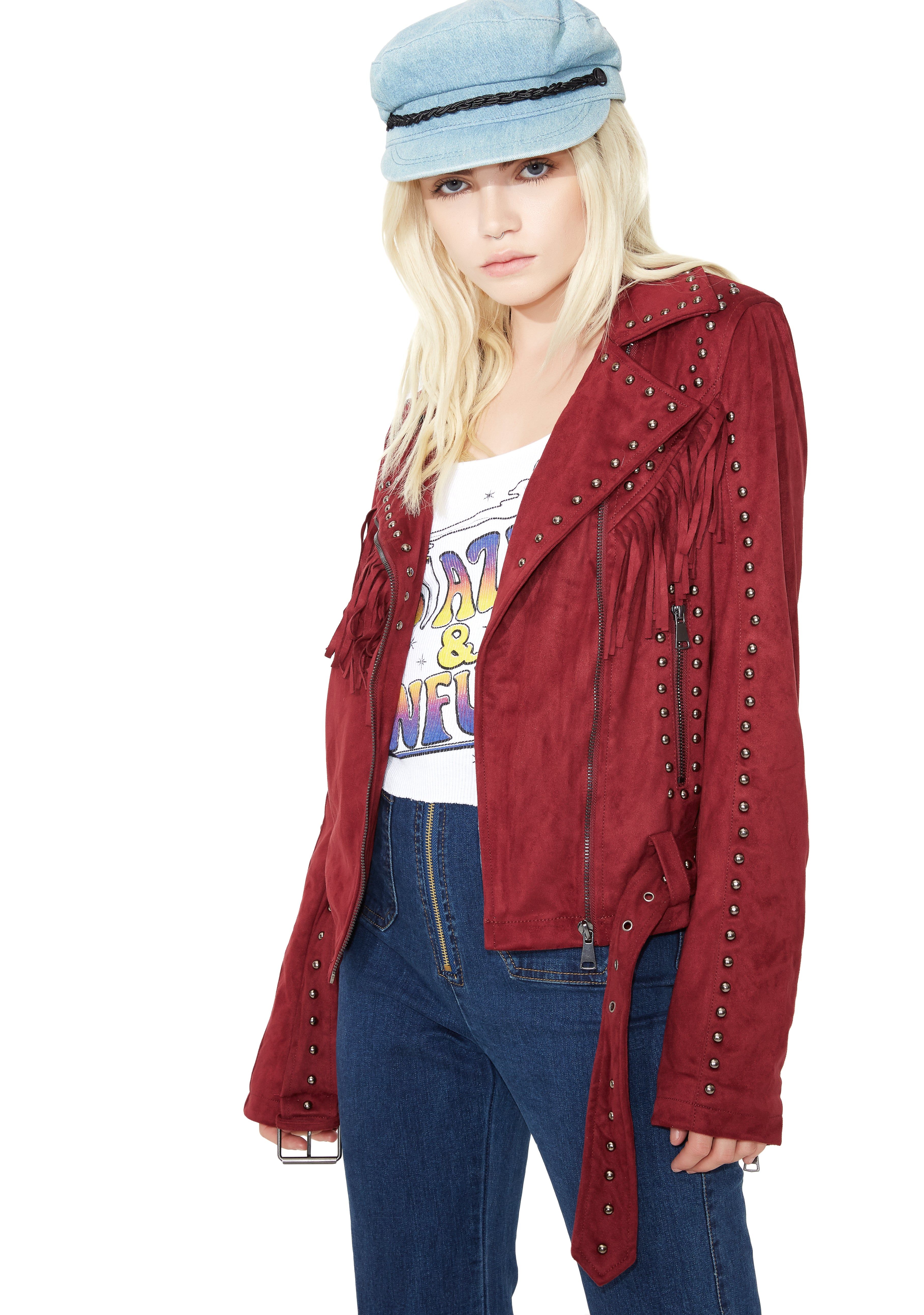 Sass Master Fringe Moto Jacket sold by Dolls Kill product image thumbnail 2