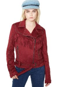 Sass Master Fringe Moto Jacket sold by Dolls Kill