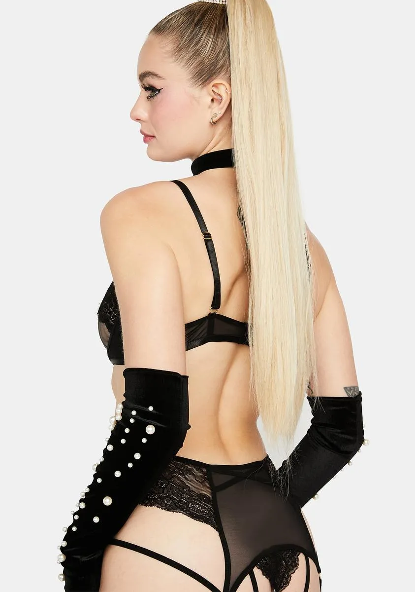 Alyssa Lace Up Lingerie Set sold by Dolls Kill product image thumbnail 4